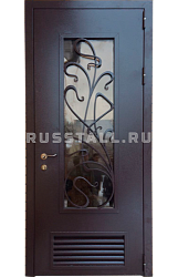 Входная дверь с ковкой RS47 - Изображение