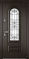Входная дверь в частный дом с остеклением RS-383 - Изображение